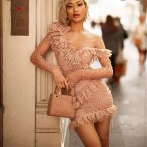 cream and white lace dress Ethereal Aura Dotted Mesh Mini Dress (Cream) · NanaMacs main image 1